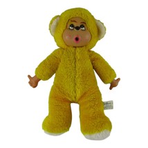 Vintage Atlanta Novelty Gerber Monchichi Yellow Monkey Plush Thumb Sucker EUVC - $23.36