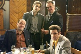 The Sopranos James Gandolfini with his guys in restaurant 4x6 inch photo - $4.75