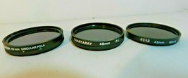 49mm Camera Lens Filters Quantaray Cokinlight Hoya Circular Lot of 3 - £21.92 GBP