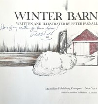 Winter Barn Signed First Edition 1986 HC Peter Parnall Illustrated Childrens HBS - £78.65 GBP