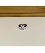 Clear Colored Gem Ring Steel Band Size 9 - $27.56 CAD