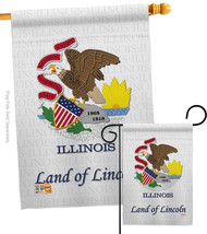 Illinois - Impressions Decorative Flags Set S108113-BO - £46.48 GBP