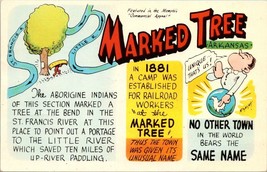 Arkansas Marked Tree St. Francis &amp; Little River Canoe Railroad Vintage Postcard - £7.36 GBP