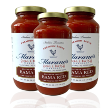 Marano's Small Batch Premium Pasta Sauce, Bama Red, 24 oz. (Pack of 3)  - $42.00