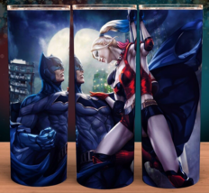Batman and Harley Quinn in the Moonlight Tumbler 20oz with lid and straw - £15.94 GBP