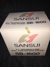 Sansui 6 1/2 polypropylene Dual Cone Speaker system SB1600 VINTAGE RARE-NEW - £225.74 GBP
