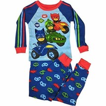 PJ Masks Pajamas Boys Size 2T Toddler 2 pc Top Bottom Blue Red Long Sleeve NEW - £6.37 GBP