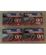 Lot of 4 TDK D90 High Output Audio Cassette Tapes IECI/Type I - New &amp; Se... - $16.41 CAD