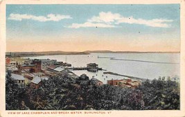 Burlington Lake Champlain Panorama Vermont 1910s postcard - £5.06 GBP