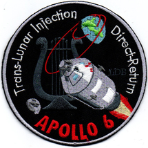 Human Space Flights Apollo 6 Trans-Lunar Injection Direct-Return Badge Patch - £20.47 GBP+