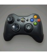 Microsoft Xbox 360 Wireless Controller Black OEM Genuine TESTED and WORKING - $25.32 CAD
