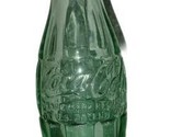 Vintage 6 oz. green glass Hobble skirt Coca Cola &#39;C&#39; bottle Lakeland, FLA - £6.49 GBP