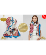 Satin Scarf 35x35 Premium Silk Wrap, Lightweight, Vibrant, and Free Ship... - $49.26 CAD