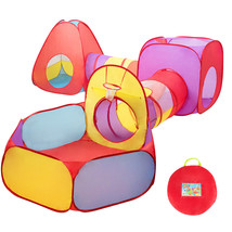 7pc Kids Ball Pit Play Tents&amp; Tunnels Pop Up Baby Toy for Indoor&amp; Outdoo... - £79.85 GBP