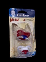 Gerber Nuk Pacifier Set Vintage in Package 2004 Blue White Red Size 2 7 - 18 Mos - £15.16 GBP