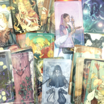 TAROT CARDS 77 glossy finish for scrapbook card-making junk journal pape... - $18.00