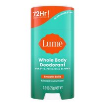 Lume Whole Body Deodorant - Smooth Solid Stick - 72 Hour Odor Control - ... - £15.32 GBP