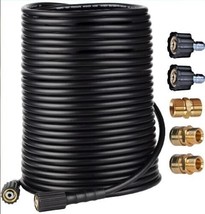 YAMATIC Pressure Washer Hose 100 ft Kink Resistant, Extension Power Washer Ho... - £51.98 GBP