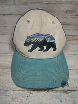 Patagonia Fitz Roy Bear Mesh Snapback Trucker Hat Youth Size *DAMAGE* - £3.90 GBP