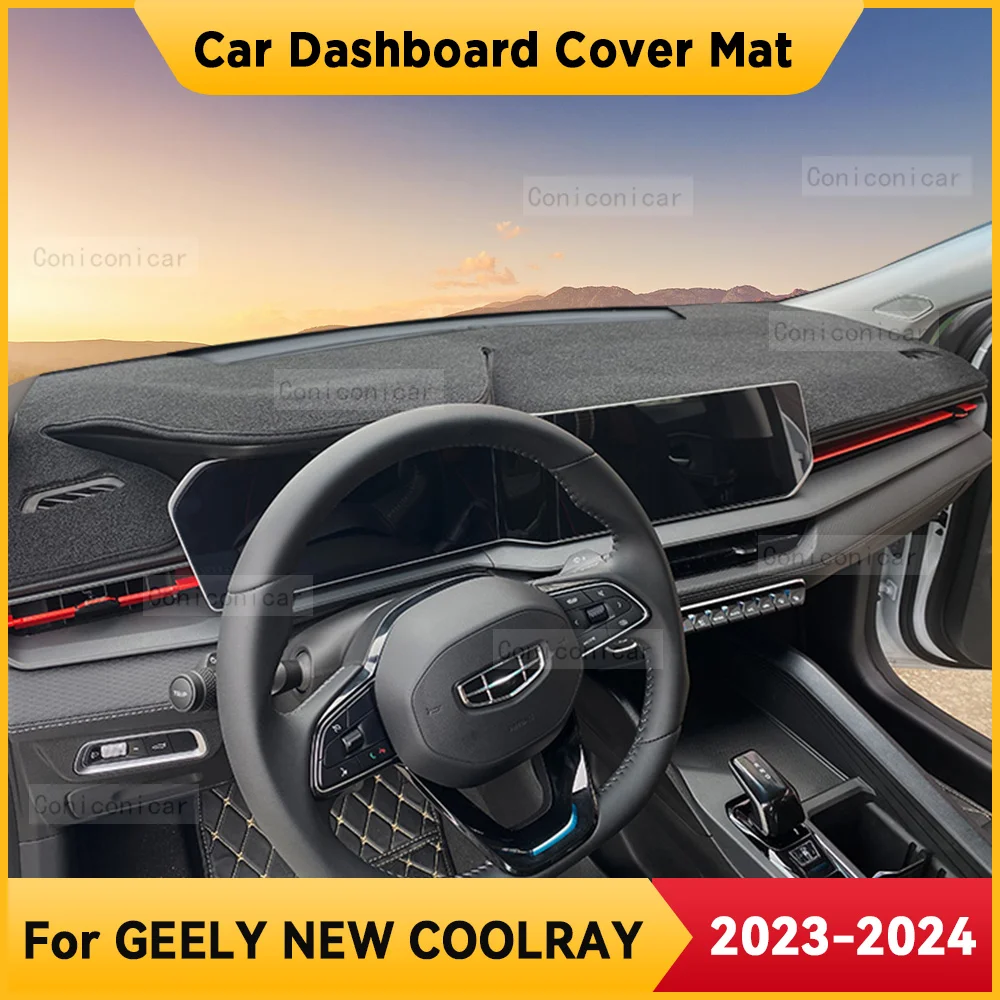 For GEELY NEW COOLRAY 2023 2024 Car Dashboard Cover Mat Sun Shade Cushion - £32.03 GBP