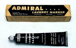 NOS Vintage Admiral Laundry Marker in Original Box Black - £6.97 GBP