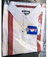 NBA Cleveland Cavaliers White Button Up Dress Shirt Short Sleeves by Hea... - £31.49 GBP
