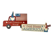 Primitives by Kathy Set 2 Patriotic Signs God Bless America Let Freedom Ring NWT - £15.03 GBP