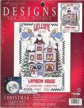 Designs For The Needle Cross Stitch Kit #309848 Celebrating Christmas 6.... - $21.73