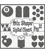 Mix Shape Digital Clipart Vol. 30 - $7.02 CAD