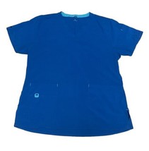 Carhartt Women’s Scrub Top Size Large Royal Blue  - £8.22 GBP