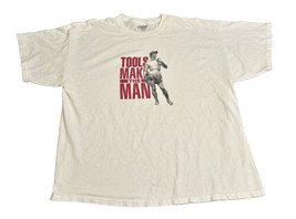 Vintage Tools Make The Man T-Shirt White Size 2XL Roman Statue Comedy Y2... - £14.57 GBP