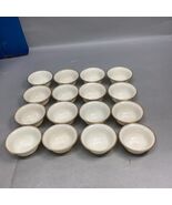 Set Of 16 LENOX BOULLION/SOUP LINERS W/ GOLD TRIM 4 1/8"D FOR SILVER HOLDER - €63,29 EUR