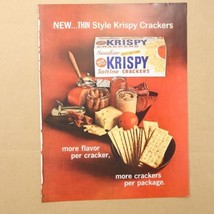 1964 Sunshine Krispy Saltine Crackers ACME Quality Paints Print Ad 10.5x13&quot; - £5.63 GBP