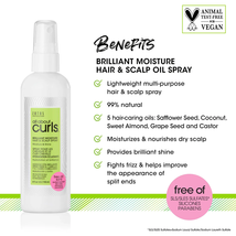 All About Curls Brilliant Moisture Hair & Scalp Spray, 4 Oz image 2