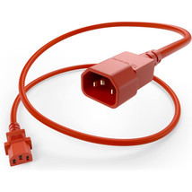 UNC Group PWRC13C1402FRED POWER CORD C13 - C14, 18AWG, 10AMP, 250V, SVT ... - $25.33