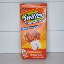 Swiffer Carpet Flick Refill Pack of 12 Cleaning Cartridges Discontinued Open Box - £17.30 GBP