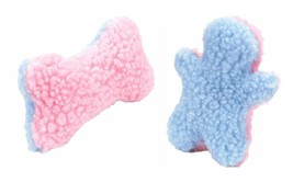 Puppy Plush Dog Squeaker Toy Soft Fleece Pink and Blue Choose Wooly Man ... - $164.03 MXN+