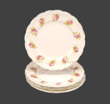 Five Wood &amp; Sons bread plates. Woods Ivory Ware England. roses, flowers. - £55.97 GBP