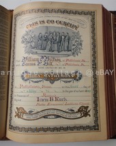 1890 Antique Leather Bible Pottstown Pa Hertzog Hill Fraktur Gustave Dore Color - £229.65 GBP