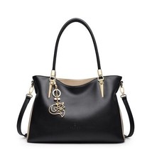 ER Women Leather Handbag Shoulder Bags Fashion Solid Multi Colorful Female Cowhi - £146.91 GBP