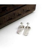 Real Sterling Silver Laxmi Charan Paduka 2 Cm religious gift and remedy - $19.00