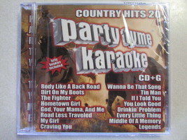 Party Tyme Karaoke Country Hits 20 Cd+G Lyric Booklet Included 16 Songs Sealed - £3.91 GBP