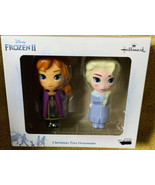 Hallmark Disney Frozen II ELSA &amp; ANNA 3-D Shatterproof Tree Ornament 2 P... - $18.74