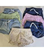 Bundle Of 7 Cat &amp; Jack Ruffle, Denim Shorts Toddler Girls Size 18M - $218.62 MXN