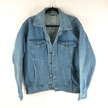 Club Sportif Mens Vintage Denim Jacket Retro Trucker Cotton Medium Wash ... - $33.85