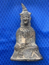 Old Rare Phra Ngan Bucha Khmer Ngang Angkor Cambodia Rare Magic Top Thai Amulet - £39.32 GBP
