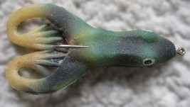 Vintage 3.5&quot; Rubber Frog Fishing Lure Unknown Brand - $8.99