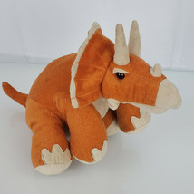 13&quot; Circo Stuffed Plush Orange Dinosaur Dino Triceratops Animal Toy 13&quot; - £46.71 GBP