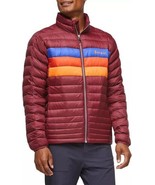 Cotopaxi Fuego Down Jacket Burgundy Stripes 800 Fill Ripstop Men’s Size L - £157.78 GBP