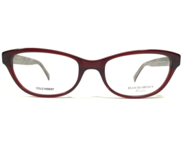 Bloom Optics Eyeglasses Frames CHARLOTTE BU Red Gray Green Marble Arms 49-17-140 - £43.62 GBP